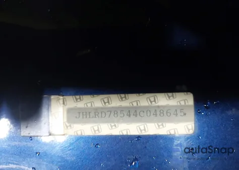 2004 Honda Cr-V Lx from USA, damaged, VIN JHLRD78544C048645